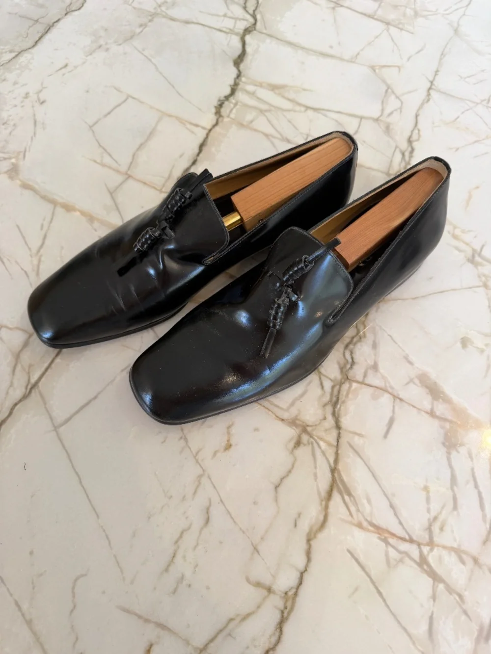 Prada Men's Leather Slip-On Shoes